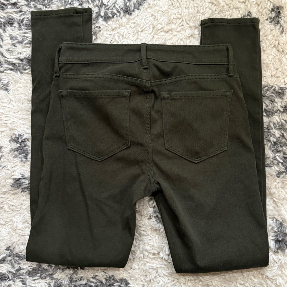 Old Navy Olive Green Super Skinny Rockstar Jeans - Picture 4 of 11